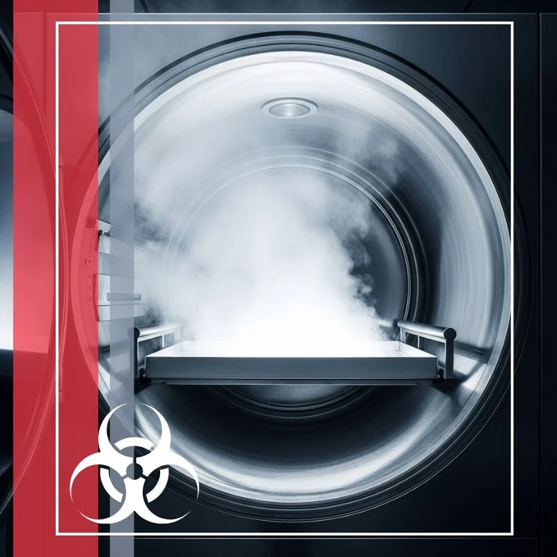 a stainless steel autoclave